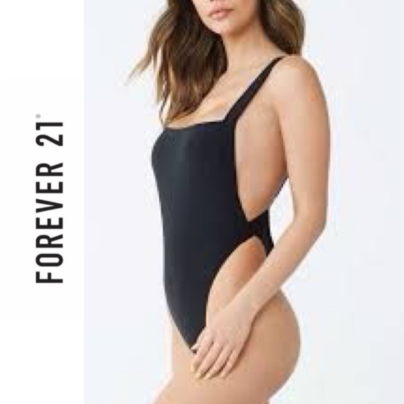 forever 21 black swimsuit